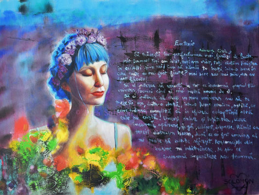 Romanian Blue Poem (PRINT)